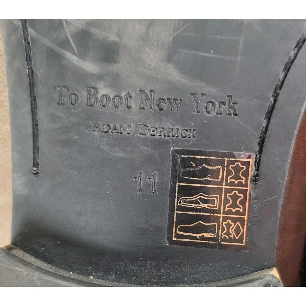 To Boot New York Adam Derrick Men's Size 11 Brown Leather Derby‎ Dress Shoes